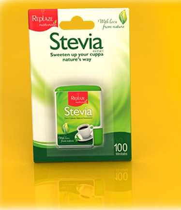 replaze natural stevia sachets which uses extracts from naturally sweet stevia plants