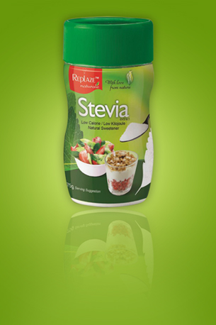 replaze natural stevia powder